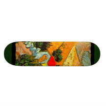 Vincent Van Gogh Landscape & House Enhanced Custom Skateboard