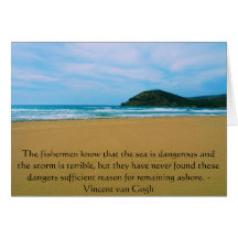 Vincent van Gogh motivational quote Card