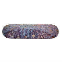 Vincent Van Gogh -  Round of Prisoners Custom Skateboard