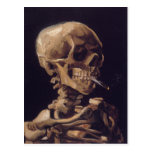 Vincent Van Gogh Skull with a Burning Cigarette Postcards