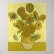Vincent van Gogh Sunflowers 1888 Flowers Painting Poster