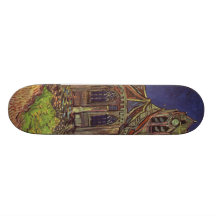 Vincent Van Gogh - The Church at Auvers Skate Board