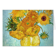 Vincent van Gogh - Vase with 12 Sunflowers Card