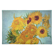 Vincent van Gogh - Vase with 12 Sunflowers Place Mats