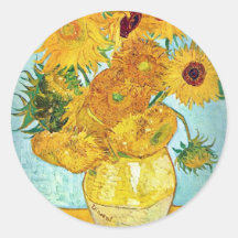 Vincent van Gogh - Vase with 12 Sunflowers Sticker