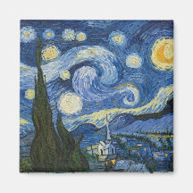 Vincent Van Gogh's Starry Night Fridge Magnet