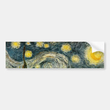 Vincent van Gogh's The Starry Night (1889) Bumper Stickers