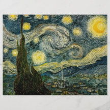 Vincent van Gogh's The Starry Night (1889) Full Color Flyer