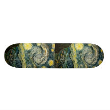 Vincent van Gogh's The Starry Night (1889) Custom Skateboard