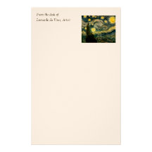Vincent van Gogh's The Starry Night (1889) Customized Stationery