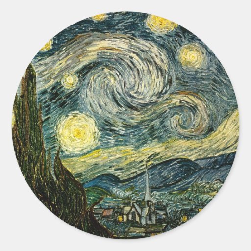 Vincent van Gogh's The Starry Night (1889) Stickers
