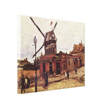 Vincent Willem van Gogh - Le Moulin de la Galette Gallery Wrap Canvas