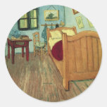 Vincent's Bedroom in Arles Round Sticker