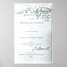 Vindication of the Rights of Woman' Print