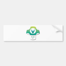 Vinesauce Mushroom Bumper Sticker