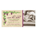 Vineyard Save the Date Announcement (Parchment) Personalized Photo Card