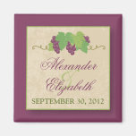 Vineyard Save-the-Date Magnet (Parchment Texture)