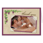 Vineyard Thank You Card (Parchment Texture)