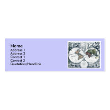 Vintage 1658 Nicolao Visscher World Map Business Card Template