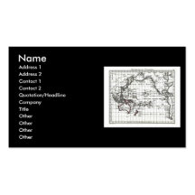 Vintage 1806 Map - Australasie et Polynesie Business Card