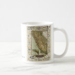 Vintage 1895 California Bicycle Cycling Map Mugs