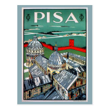 Vintage 1920s Pisa Italian travel Post Cards