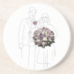 Vintage 1920s Wedding Coaster
