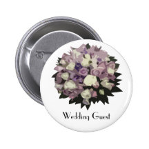 Vintage 1920s Wedding Guest Badge Pinback Button