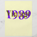 Vintage 1989 custom flyer