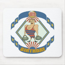 Vintage 40th Birthday Gifts Mouse Mat