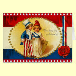 Vintage 4th of July Card cards