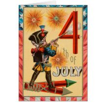 Vintage 4th of July Greeting Card