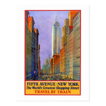 Vintage, 5th Ave New York Postcards