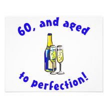 Vintage 60th Birthday Personalised Announcement
