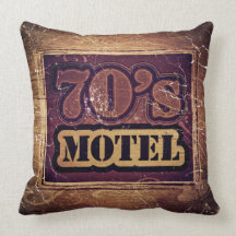 Vintage 70's Motel - Pillow