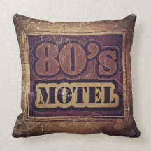 Vintage 80's Motel - Pillow