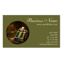 Vintage Accounting Machine Business Cards