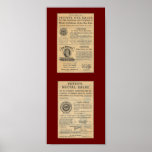 Vintage Ad for Dr Petit's Salve Poster