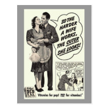 vintage ad postcard
