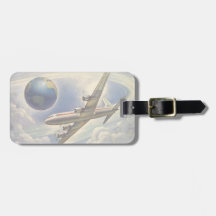 Vintage Aeroplane Flying Around the World in Cloud
