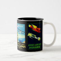 Vintage Aeroplane - Travel gifts and greetings Coffee Mugs