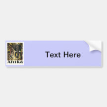 Vintage Africa Bumper Sticker