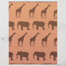Vintage African Wildlife Flyer Design
