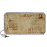 Vintage Air Mail Post Card Portable Speakers