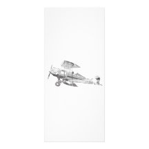vintage air plane custom rack card