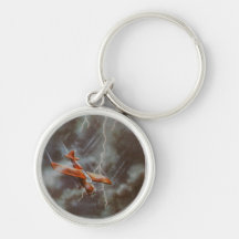 Vintage Aircraft Keychain