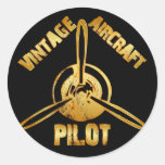 VINTAGE AIRCRAFT PILOT STICKERS