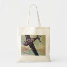 Vintage Aircraft Tote Bag