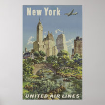 Vintage Airlines Advertisement Posters