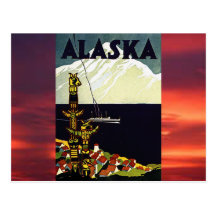 vintage alaska poster post cards